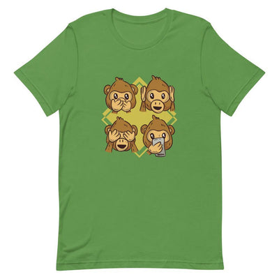 Monkey Reactions T-Shirt - Silicon Craftees