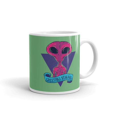 Alien Greets Humans Classic Mug - Silicon Craftees