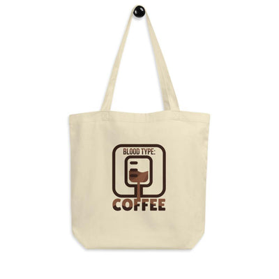 Blood Type: Coffee Eco Tote Bag - Silicon Craftees