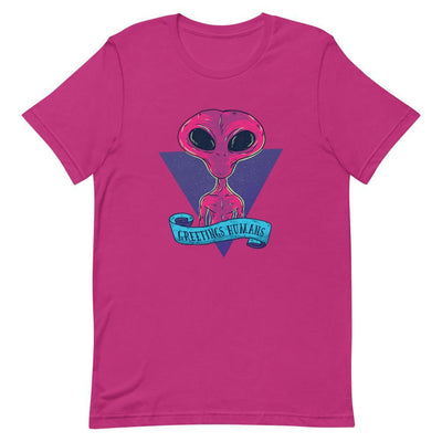 Alien Greets Humans T-Shirt - Silicon Craftees