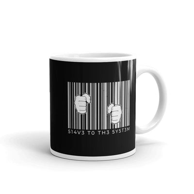 Slave To The System Barcode Classic Mug - Silicon Craftees