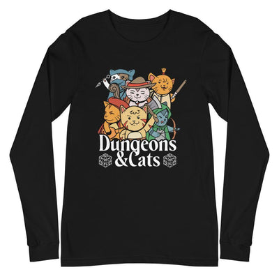 Dungeons And Cats Parody Longsleeve - Silicon Craftees