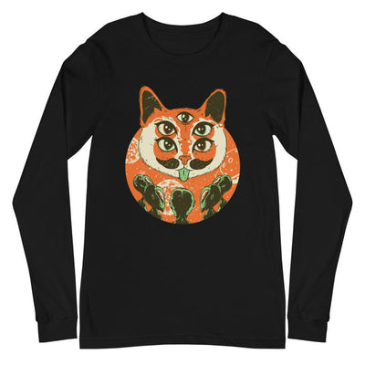 Creepy Alien Cat Longsleeve - Silicon Craftees