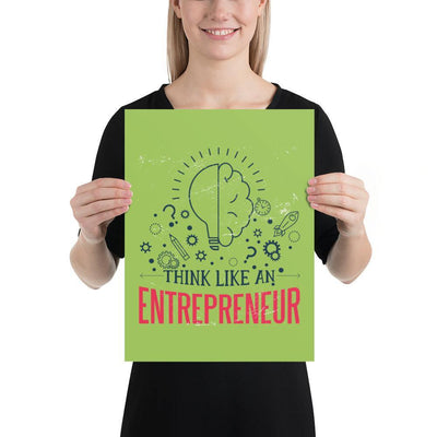 "Think Like an Entrepreneur" Poster - Silicon Craftees