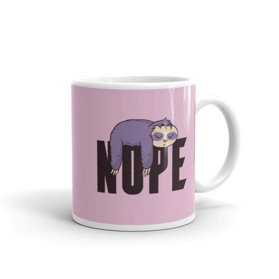 Lazy Nope Sloth Classic Mug - Silicon Craftees