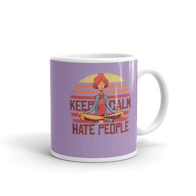 Keep Calm And Hate People Classic Mug - Silicon Craftees