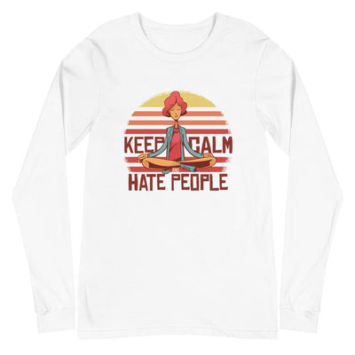 Keep Calm And Hate People Longsleeve - Silicon Craftees