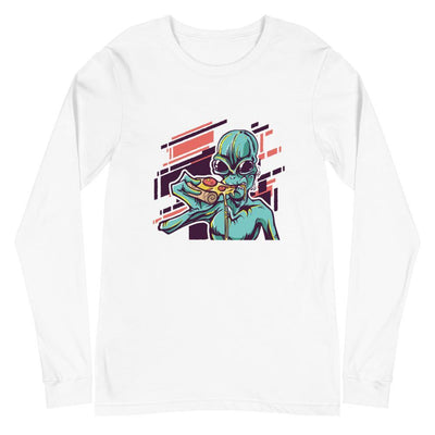 Alien Pizza Cravings Longsleeve - Silicon Craftees