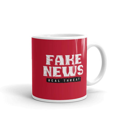 Fake News Is The Real Threat Classic Mug - Silicon Craftees