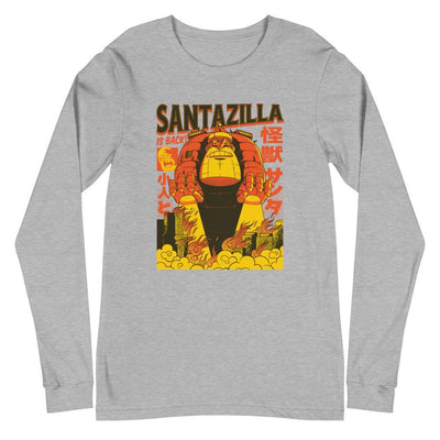 Santazilla Is Coming Longsleeve - Silicon Craftees